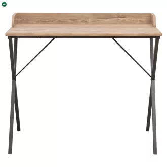 Számítógépasztal, tölgy/fekete, OFIS