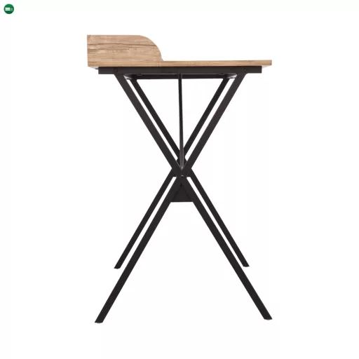 Számítógépasztal, tölgy/fekete, OFIS