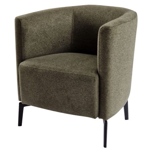 Design fotel, zöld/fekete, KAPY