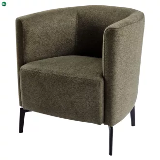 Design fotel, zöld/fekete, KAPY