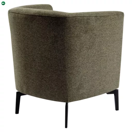 Design fotel, zöld/fekete, KAPY