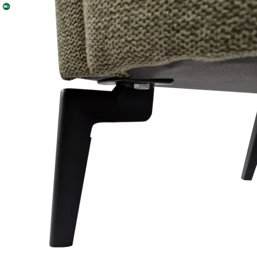 Design fotel, zöld/fekete, KAPY