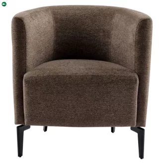 Design fotel, barna/fekete, KAPY