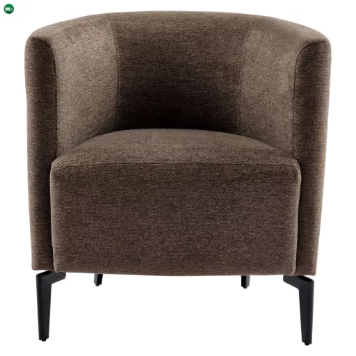 Design fotel, barna/fekete, KAPY