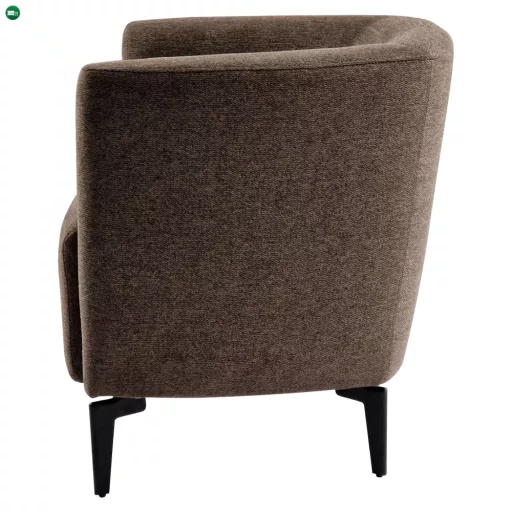 Design fotel, barna/fekete, KAPY