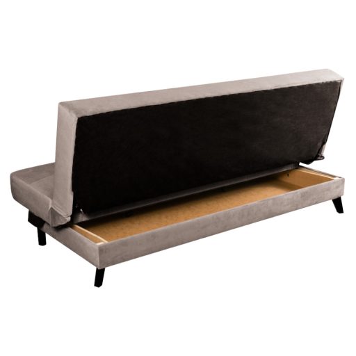 Kihúzható heverő, szürkésbarna Taupe, SIDE