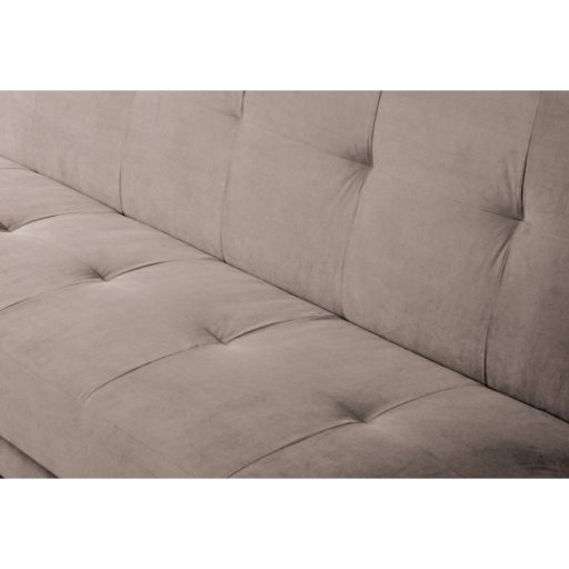 Kihúzható heverő, szürkésbarna Taupe, SIDE