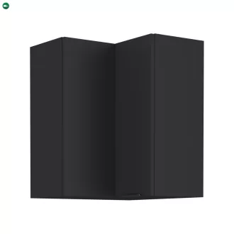 Felső sarokszekrény fekete, SIBER 60x60 GN-72 2F