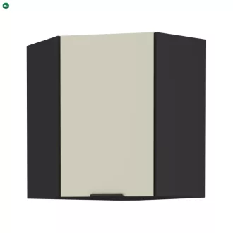 Felső sarokszekrény kasmír/fekete, ARAKA 60x60 GN-72 1F