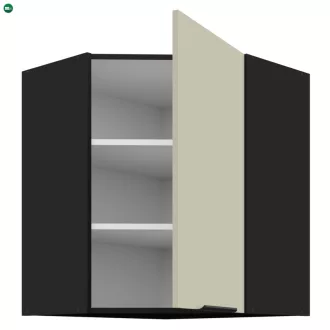 Felső sarokszekrény kasmír/fekete, ARAKA 60x60 GN-72 1F