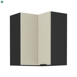 Felső sarokszekrény cashmere/fekete, ARAKA 60x60 GN-72 2F