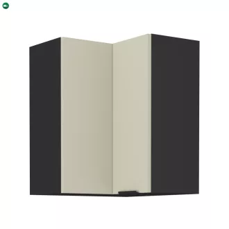 Felső sarokszekrény kasmír/fekete, ARAKA 60x60 GN-72 2F