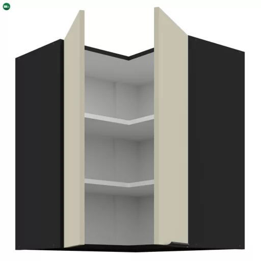 Felső sarokszekrény kasmír/fekete, ARAKA 60x60 GN-72 2F