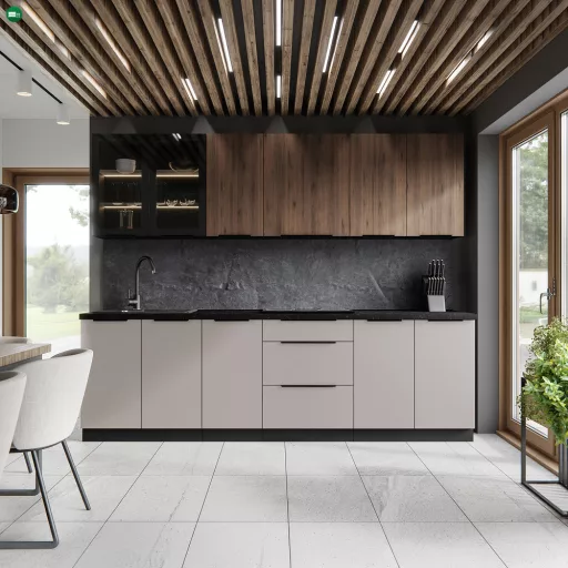 Felső szekrény, kasmír/fekete, ARAKA 40 G-72 1F