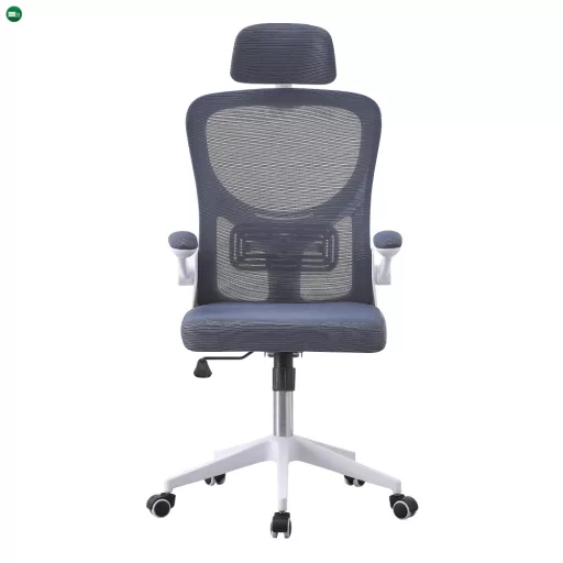 Irodai szék, szürke/fehér, MAGUS