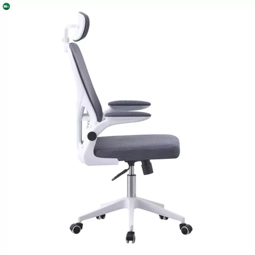 Irodai szék, szürke/fehér, MAGUS