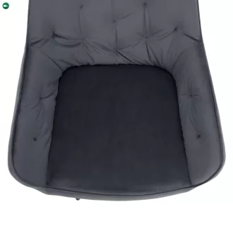 Design fotel, szürke Velvet szövet, VERIO