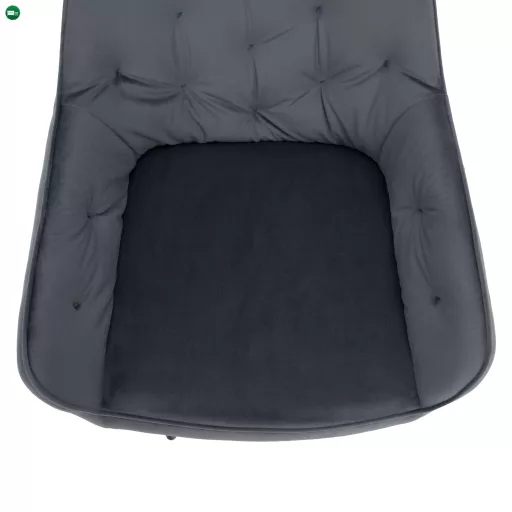 Design fotel, szürke Velvet szövet, VERIO