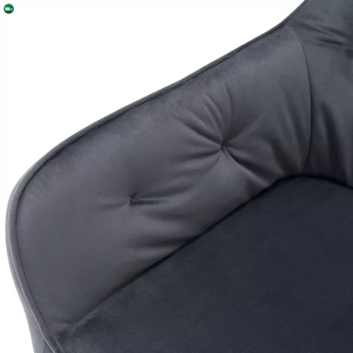Design fotel, szürke Velvet szövet, VERIO
