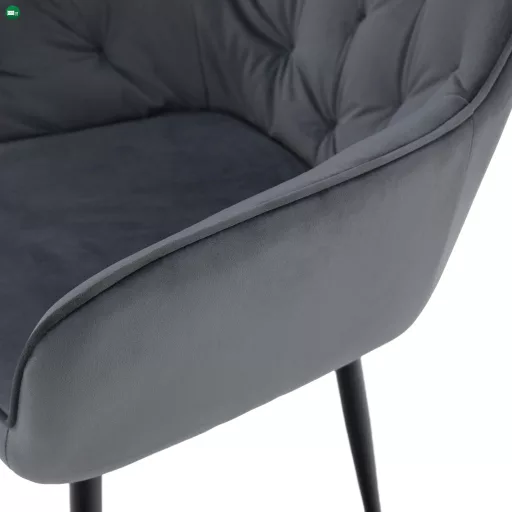 Design fotel, szürke Velvet szövet, VERIO