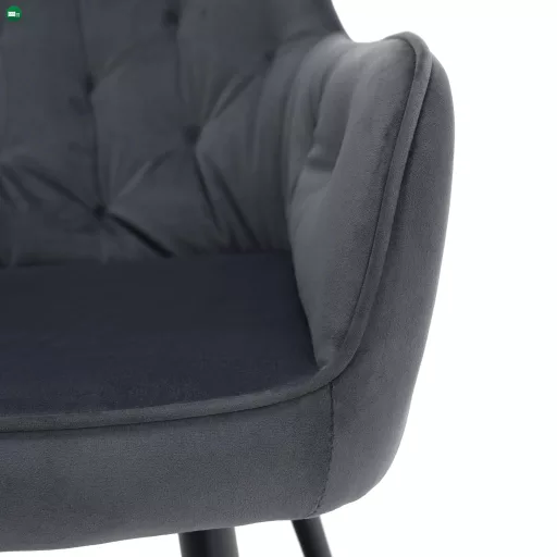 Design fotel, szürke Velvet szövet, VERIO