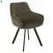 Design fotel, zöld Velvet/fekete, PETIN