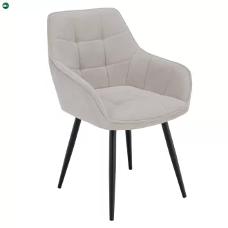 Design fotel, bézs/fekete, MARKEN