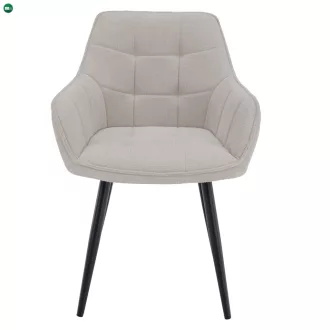 Design fotel, bézs/fekete, MARKEN