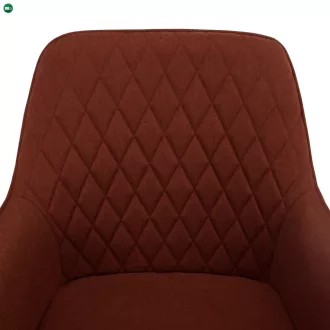 Design fotel, barna/fekete, OSKOR