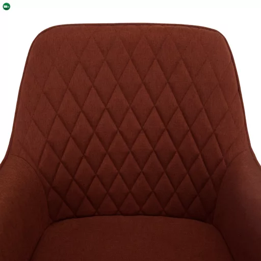 Design fotel, barna/fekete, OSKOR