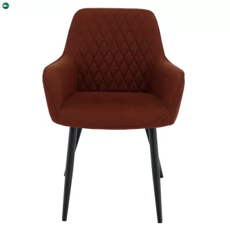 Design fotel, barna/fekete, OSKOR