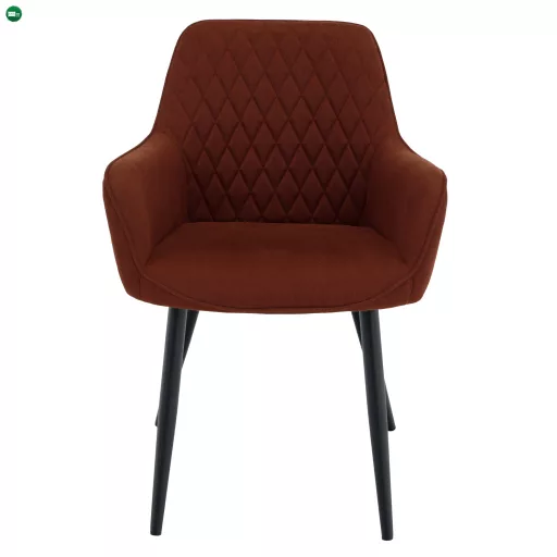 Design fotel, barna/fekete, OSKOR
