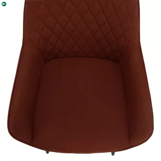 Design fotel, barna/fekete, OSKOR