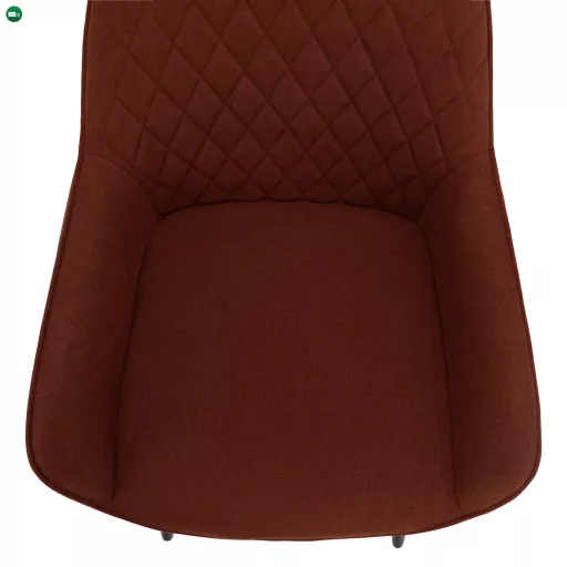 Design fotel, barna/fekete, OSKOR