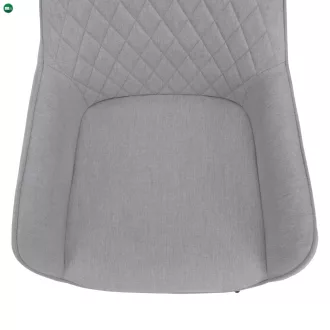Design fotel, világosszürke/fekete, OSKOR