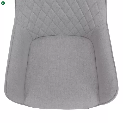 Design fotel, világosszürke/fekete, OSKOR