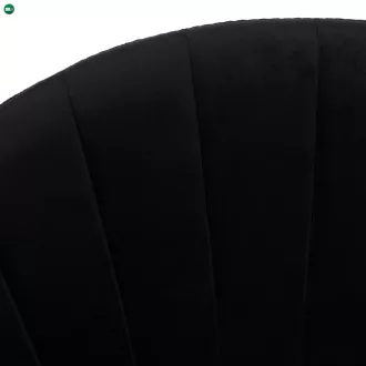   Design étkezőszék, fekete Velvet szövet/gold króm arany, DASMIN TYP 1
