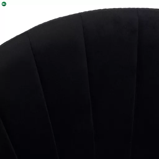Design étkezőszék, fekete Velvet szövet/gold króm arany, DASMIN TYP 1