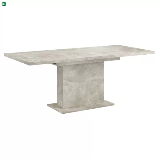 Kihúzható étkezőasztal, beton, 160-200x90 cm, BOBA