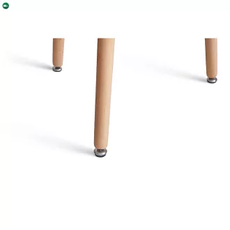   Étkezőasztal, fehér/bükk, átmérő 80 cm, ELCAN NEW TYP 2