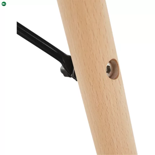 Étkezőasztal,  fehér/bükk, átmérő 90 cm, GAMIN 2 NEW 90