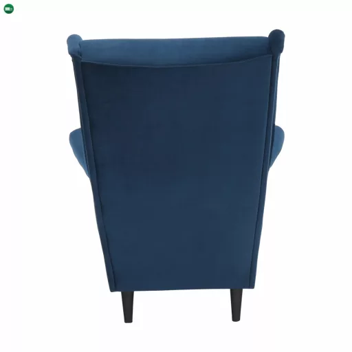 Füles fotel, kék/dió, RUFINO 3 NEW