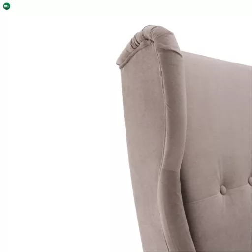 Füles fotel, bézs-szürke/bükk, RUFINO 3 NEW