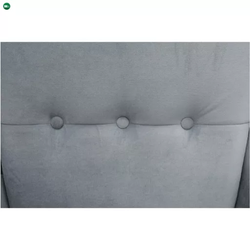 Füles fotel, világosszürke/fehér, RUFINO 3 NEW