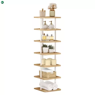 Többcélú polc, fehér/világos tölgy, ETUDA TYP 1