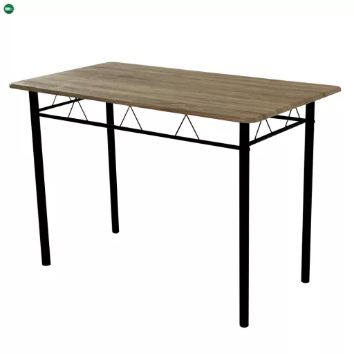 Étkezőgarnitúra 1+4, sonoma tölgy/fekete, MAKO