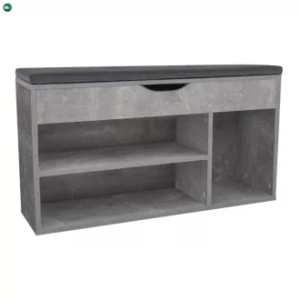 Cipőpolc paddal, beton, FUDDY NEW