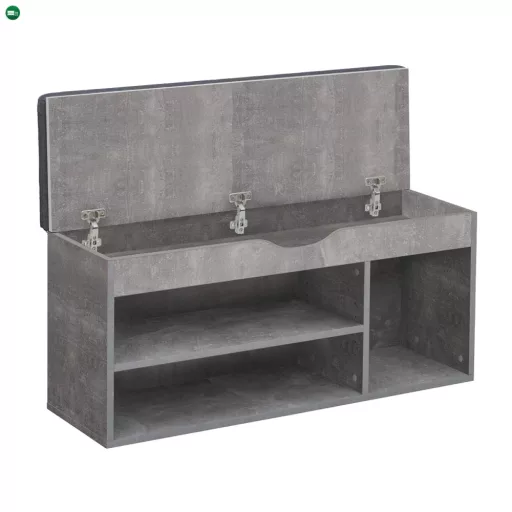 Cipőpolc paddal, beton, FUDDY NEW