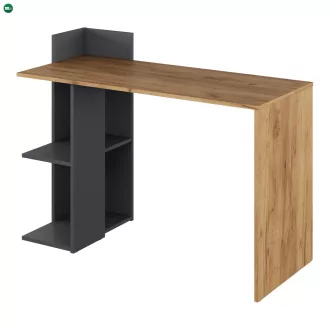 Számítógépasztal, tölgy craft arany/grafit, ZINO NEW