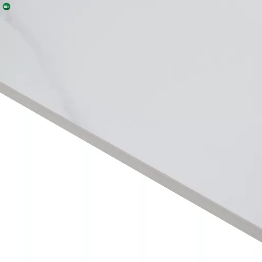 Étkezőasztal, fehér márvány/fekete, 160x80 cm, FLORENC TYP 2